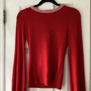 Red Sweater, lattice back